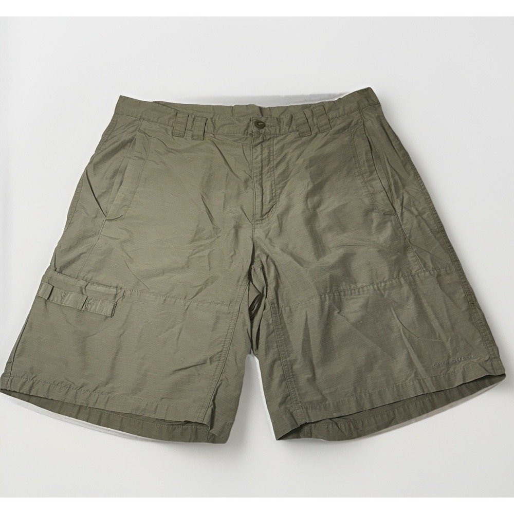 Columbia Men's PFG Flat Front Hiking Water Shorts Size 38‎ Tan Omni Shade